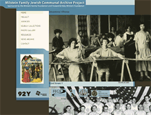 Tablet Screenshot of milsteinjewisharchives.yivo.org